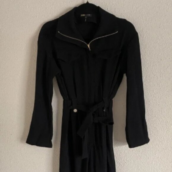 Maje Black Long Sleeve Jumper with Zipper - Picture 1 of 6